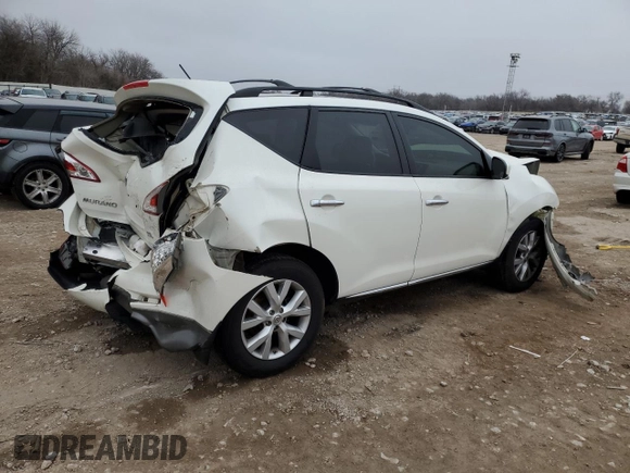 2013 Nissan Murano SL with VIN JN8AZ1MU0DW207573, listed as a Copart auction lot 44251895 with 103,749 mi miles and Salvage Title. Bid and sale history available at carsss.com. Image 3.