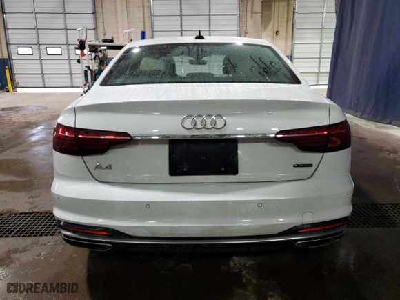 2022 Audi A4 Sedan S line Premium Plus with VIN WAUEAAF4XNA015607, listed as a Copart auction lot 86852144 with 30,602 mi miles and Salvage Title. Bid and sale history available at carsss.com. Image 6.