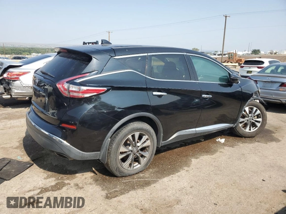 2016 Nissan Murano S with VIN 5N1AZ2MG8GN154865, listed as a Copart auction lot 61421484 with 133,805 mi miles and Salvage Title. Bid and sale history available at carsss.com. Image 3.