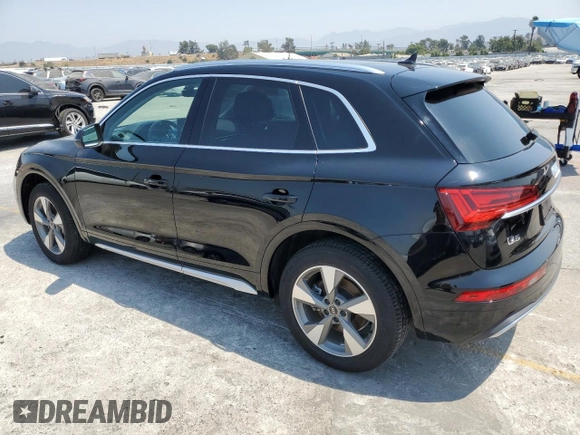 2023 Audi Q5 Premium Plus with VIN WA1BBAFY0P2162676, listed as a Copart auction lot 64968595 with 18,562 mi miles and Salvage title. Bid and sale history available at DreamBid. Image 2.