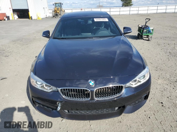 2015 BMW 4 Series 435i xDrive with VIN WBA4B3C51FGV48817, listed as a Copart auction lot 52997265 with 77,812 mi miles and Salvage Title. Bid and sale history available at DreamBid. Image 5.