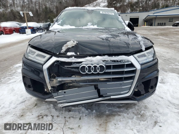 2019 Audi Q5 Premium Plus with VIN WA1BNAFY7K2121459, listed as a Copart auction lot 87839275 with 89,050 mi miles and Salvage Title. Bid and sale history available at carsss.com. Image 5.