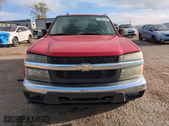 2005 Chevrolet Colorado 1SF LS Z71 with VIN 1GCDT136258219663, listed as a Copart auction lot 51091815 with 222,568 mi miles and Salvage Title. Bid and sale history available at carsss.com. Image 5.