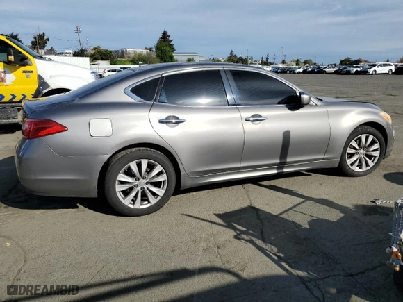 2011 Infiniti M37 with VIN JN1BY1AP7BM320028, listed as a Copart auction lot 50030105 with 196,597 mi miles and Salvage Title. Bid and sale history available at carsss.com. Image 3.