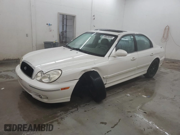 2004 Hyundai Sonata GLS with VIN KMHWF35H74A946133, listed as a Copart auction lot 48028595 with 175,589 mi miles and Salvage Title. Bid and sale history available at carsss.com. Image 1.