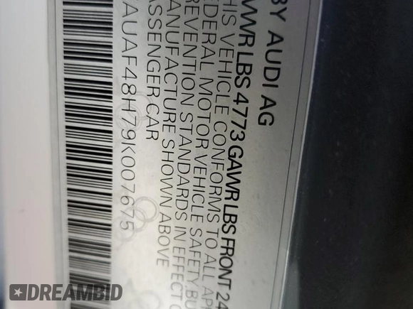 2009 Audi A4 2.0T z VIN WAUAF48H79K007675, wystawiony jako Copart lot #44051015 z przebiegiem 91 333 mil mil oraz Szkoda całkowita • Salvage title. Historia ofert i sprzedaży dostępna na DreamBid. Obrazek 13.