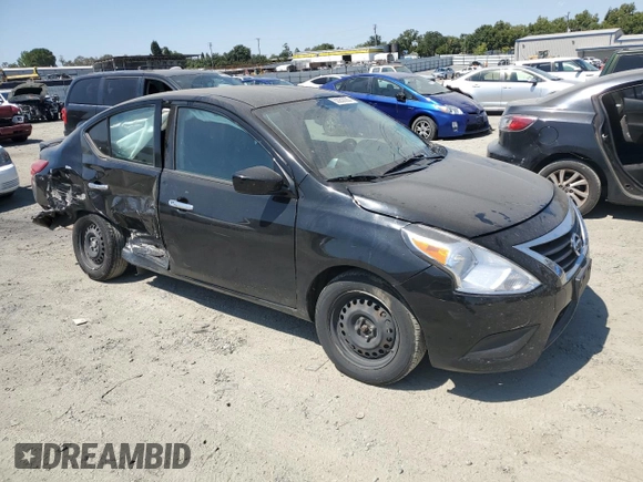 2017 Nissan Versa SV with VIN 3N1CN7AP4HL840948, listed as a Copart auction lot 62953285 with Not provided miles and Salvage title. Bid and sale history available at DreamBid. Image 4.