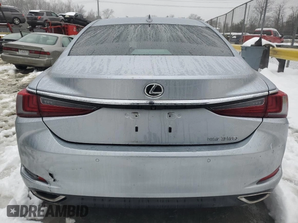 2023 Lexus ES 350 with VIN 58ADZ1B17PU152576, listed as a Copart auction lot 45060315 with 22,627 mi miles and Salvage Title. Bid and sale history available at DreamBid. Image 6.