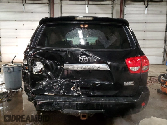 2008 Toyota Sequoia Platinum with VIN 5TDBY67A38S012588, listed as a Copart auction lot 89271415 with 228,639 mi miles and Salvage Title. Bid and sale history available at carsss.com. Image 6.