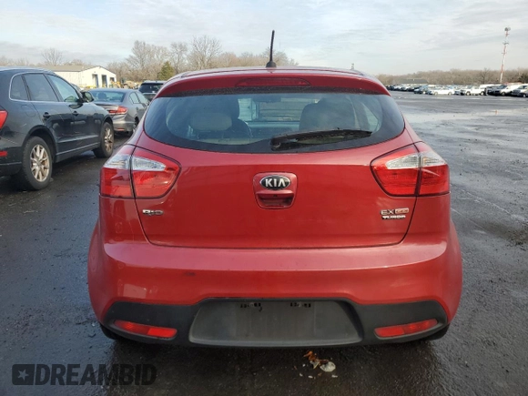 2014 Kia Rio EX with VIN KNADN5A3XE6405292, listed as a Copart auction lot 86518624 with 122,795 mi miles and Clean Title. Bid and sale history available at carsss.com. Image 6.