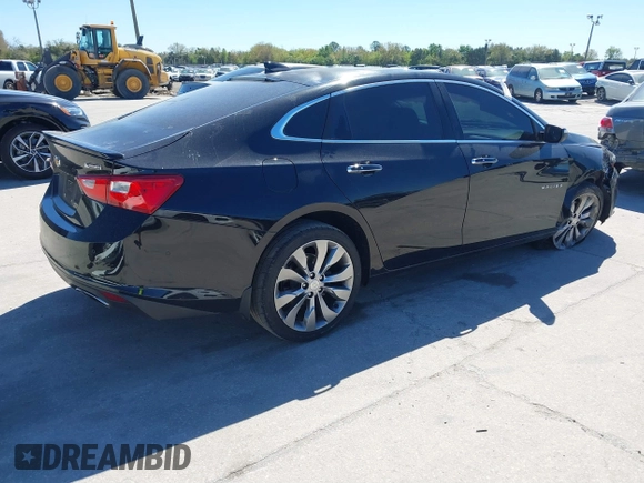 2016 Chevrolet Malibu Premier with VIN 1G1ZH5SX0GF280820, listed as a IAAI auction lot 41732998 with 84,430 mi miles and . Bid and sale history available at DreamBid. Image 4.