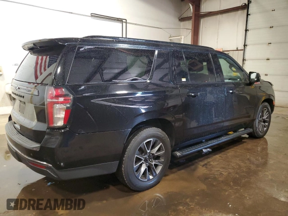 2022 Chevrolet Suburban Z71 with VIN 1GNSKDKDXNR198199, listed as a Copart auction lot 65367055 with 115,505 mi miles and Clean title. Bid and sale history available at DreamBid. Image 3.