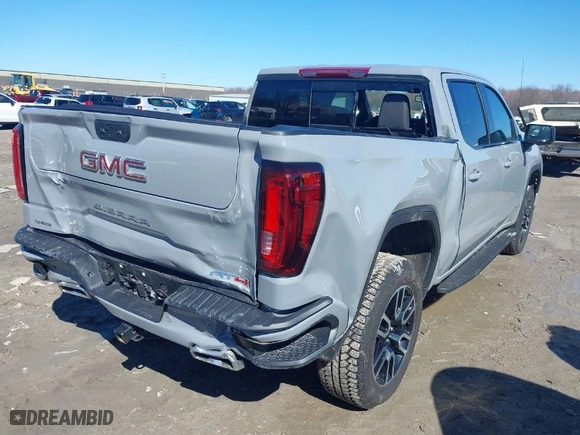 2025 GMC Sierra 1500 AT4 with VIN 3GTUUEELXSG138620, listed as a IAAI auction lot 41805574 with 13,056 mi miles. Bid and sale history available at carsss.com. Image 4.