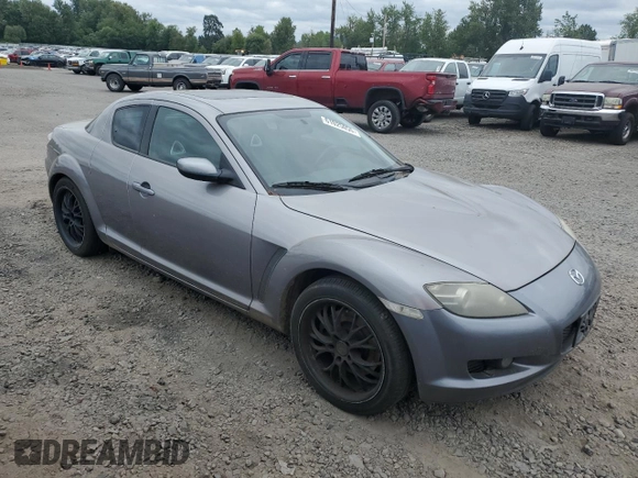 2004 Mazda RX-8 z VIN JM1FE173140124592, wystawiony jako Copart lot #61025055 z przebiegiem 120 360 mil mil oraz Czysty tytuł • Clean title. Historia ofert i sprzedaży dostępna na DreamBid. Obrazek 4.