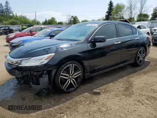 2017 Honda Accord Touring with VIN 1HGCR3F96HA801159, listed as a Copart auction lot 64300525 with 124,942 mi miles and Clean title. Bid and sale history available at DreamBid. Image 1.