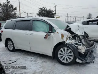 2016 Toyota Sienna Ltd with VIN 5TDDK3DC7GS132956, listed as a Copart auction lot 89190975 with 0 mi miles and Salvage Title. Bid and sale history available at carsss.com. Image 4.