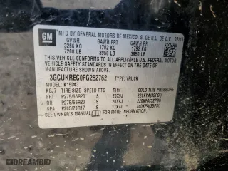 2015 Chevrolet Silverado 1500 LT with VIN 3GCUKREC0FG282762, listed as a Copart auction lot 48938945 with 178,324 mi miles and Clean Title. Bid and sale history available at carsss.com. Image 14.