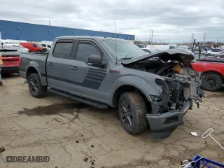 2018 Ford F-150 XL with VIN 1FTEW1EP3JFD38099, listed as a Copart auction lot 50702015 with 129,471 mi miles and Clean Title. Bid and sale history available at carsss.com. Image 4.