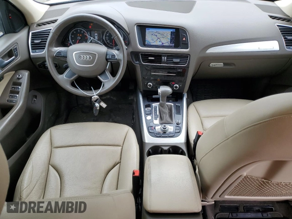 2014 Audi Q5 Premium Plus with VIN WA1VFCFP6EA062623, listed as a Copart auction lot 55485885 with 95,202 mi miles and Salvage title. Bid and sale history available at DreamBid. Image 8.