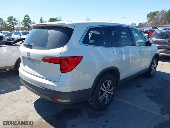 2017 Honda Pilot EX-L with VIN 5FNYF5H56HB048081, listed as a IAAI auction lot 41781054 with 124,450 mi miles. Bid and sale history available at carsss.com. Image 4.