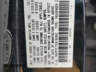 2012 Honda Accord EX with VIN 1HGCP2F77CA188962, listed as a Copart auction lot 63027895 with 159,680 mi miles and Salvage title. Bid and sale history available at DreamBid. Image 12.