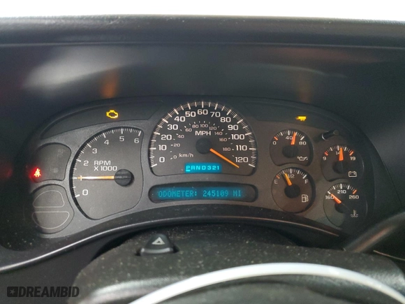 2004 Chevrolet Silverado 1500 Work Truck with VIN 1GCEC14X84Z341481, listed as a Copart auction lot 46569415 with 245,109 mi miles and Salvage Title. Bid and sale history available at carsss.com. Image 9.