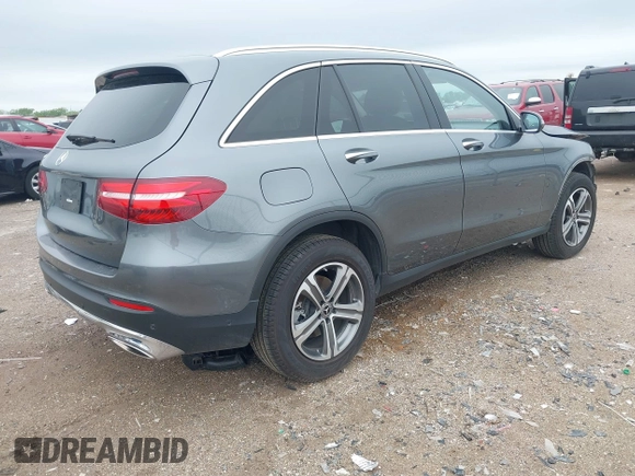 2018 Mercedes-Benz GLC 300 with VIN WDC0G4JB0JV038250, listed as a IAAI auction lot 41954769 with 24,131 mi miles and . Bid and sale history available at DreamBid. Image 4.
