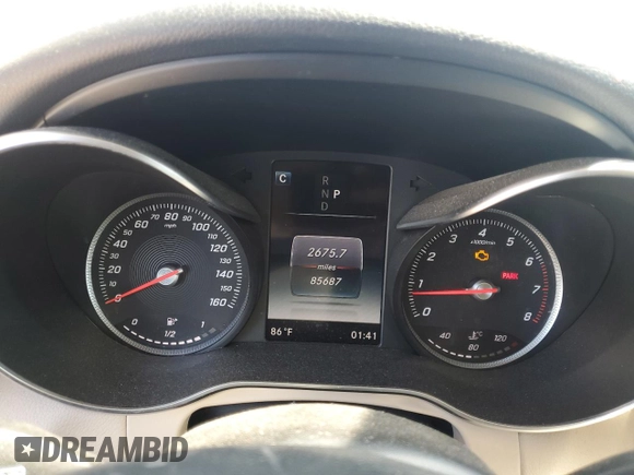 2016 Mercedes-Benz GLC with VIN WDC0G4JBXGF091685, listed as a Copart auction lot 50796735 with 85,687 mi miles and Salvage Title. Bid and sale history available at carsss.com. Image 9.