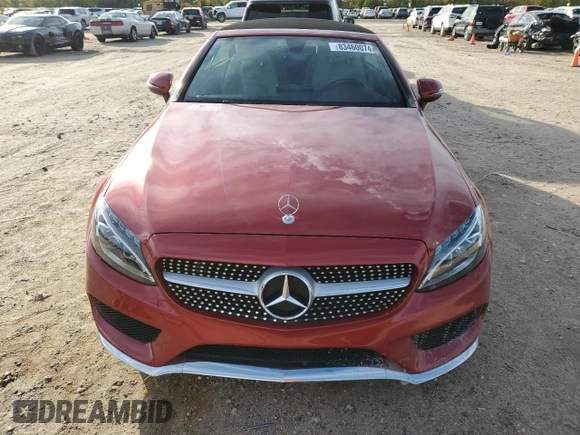 2017 Mercedes-Benz C 300 with VIN WDDWK4JB2HF430767, listed as a Copart auction lot 83460074 with Not Provided miles and Salvage Title. Bid and sale history available at DreamBid. Image 5.