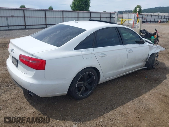 2013 Audi A6 Premium Plus with VIN WAUDFAFCXDN025548, listed as a IAAI auction lot 42607045 with 121,954 mi miles and . Bid and sale history available at DreamBid. Image 4.