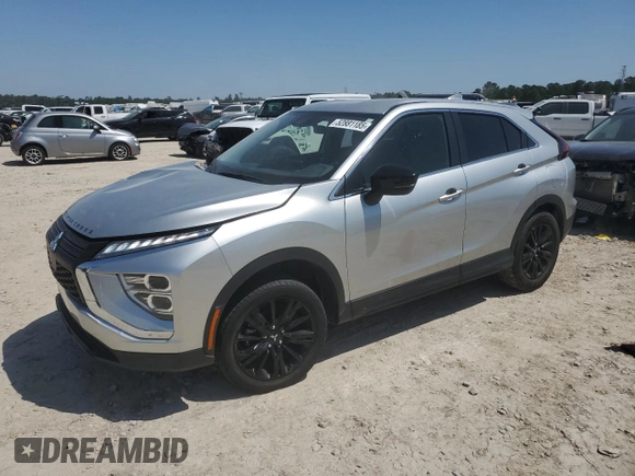 2024 Mitsubishi Eclipse Cross LE z VIN JA4ATVAA9RZ014479, wystawiony jako Copart lot #52881185 z przebiegiem 19 406 mil mil oraz Czysty tytuł • Clean title. Historia ofert i sprzedaży dostępna na DreamBid. Obrazek 1.