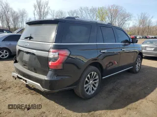2018 Ford Expedition Limited with VIN 1FMJU2AT8JEA71394, listed as a Copart auction lot 53386335 with 135,995 mi miles and Salvage title. Bid and sale history available at DreamBid. Image 3.