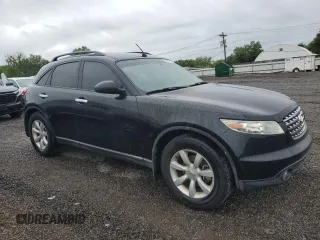 2005 Infiniti FX with VIN JNRAS08W45X206881, listed as a Copart auction lot 58867185 with 121,055 mi miles and Clean title. Bid and sale history available at DreamBid. Image 4.