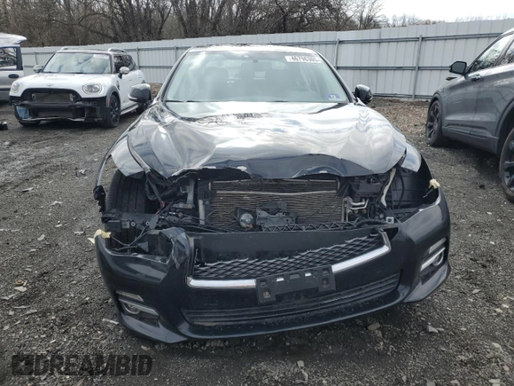 2017 Infiniti Q50 2.0t with VIN JN1CV7AR7HM681897, listed as a Copart auction lot 46796305 with 89,853 mi miles and Salvage Title. Bid and sale history available at carsss.com. Image 5.