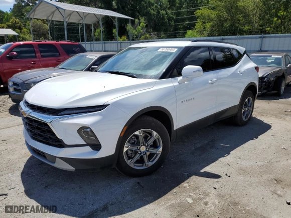 2024 Chevrolet Blazer LT with VIN 3GNKBDRS2RS163406, listed as a Copart auction lot 55700904 with 6,865 mi miles and Salvage Title. Bid and sale history available at carsss.com. Image 1.