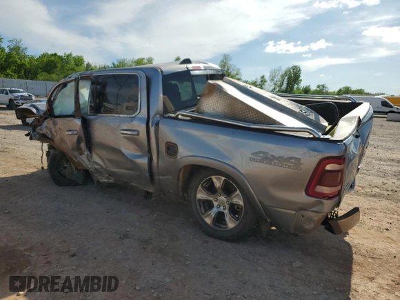 2019 Ram 1500 Laramie z VIN 1C6SRFJT1KN686363, wystawiony jako Copart lot #54934355 z przebiegiem Nie podano mil oraz Szkoda całkowita • Salvage title. Historia ofert i sprzedaży dostępna na DreamBid. Obrazek 2.