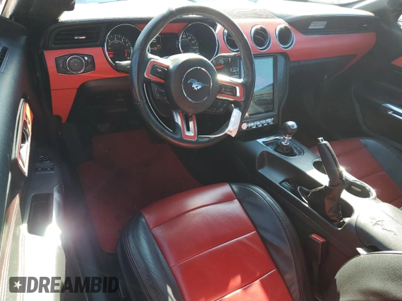 2015 Ford Mustang GT with VIN 1FA6P8CF2F5406500, listed as a Copart auction lot 54383875 with 101,180 mi miles and Salvage title. Bid and sale history available at DreamBid. Image 8.