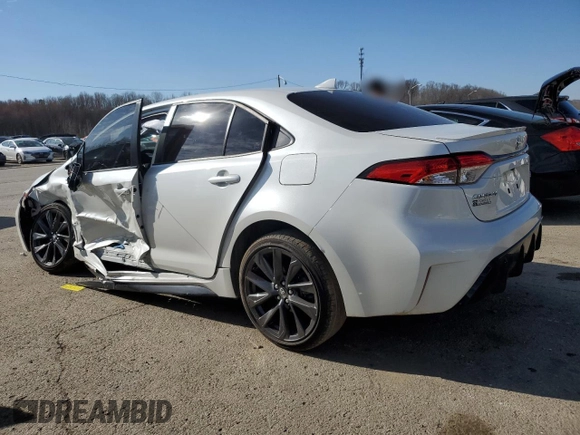 2023 Toyota Corolla SE with VIN JTDS4MCE6PJ101477, listed as a Copart auction lot 49425025 with 35,948 mi miles and Salvage Title. Bid and sale history available at DreamBid. Image 2.