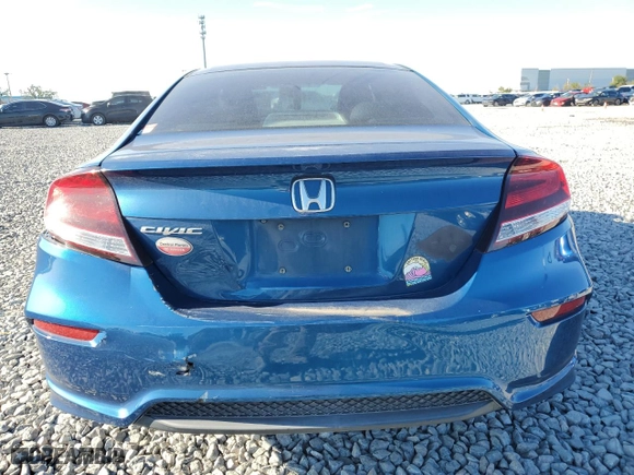 2014 Honda Civic Coupe LX with VIN 2HGFG3B54EH504846, listed as a Copart auction lot 47808695 with 125,204 mi miles and Salvage Title. Bid and sale history available at carsss.com. Image 6.