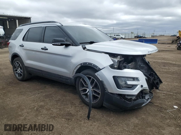 2016 Ford Explorer Sport with VIN 1FM5K8GT4GGC46495, listed as a Copart auction lot 51855625 with 117,632 mi miles and Salvage Title. Bid and sale history available at DreamBid. Image 4.