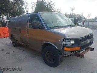 2007 Chevrolet Express Cargo Van with VIN 1GCFG15X371203387, listed as a IAAI auction lot 41316938 with 249,321 mi miles. Bid and sale history available at carsss.com. Image 1.