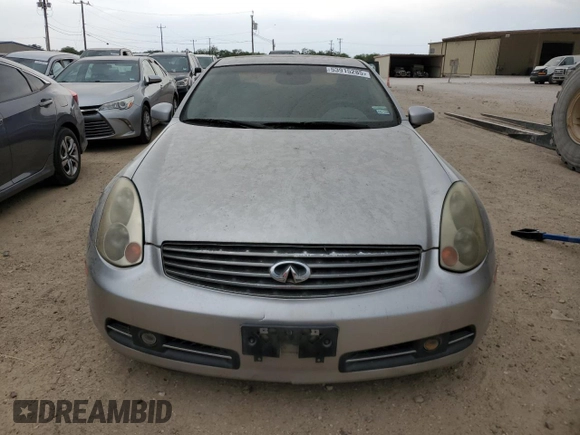 2003 Infiniti G35 Coupe w/Leather with VIN JNKCV54E43M208198, listed as a Copart auction lot 53915285 with 126,490 mi miles and Clean Title. Bid and sale history available at carsss.com. Image 5.