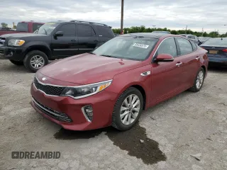 2018 Kia Optima S z VIN 5XXGT4L30JG227725, wystawiony jako Copart lot #58436575 z przebiegiem 41 800 mil mil oraz Czysty tytuł • Clean title. Historia ofert i sprzedaży dostępna na DreamBid. Obrazek 1.