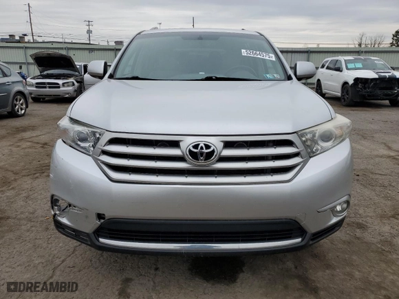2013 Toyota Highlander Limited with VIN 5TDDK3EHXDS252983, listed as a Copart auction lot 52664575 with 94,658 mi miles and Salvage Title. Bid and sale history available at carsss.com. Image 5.