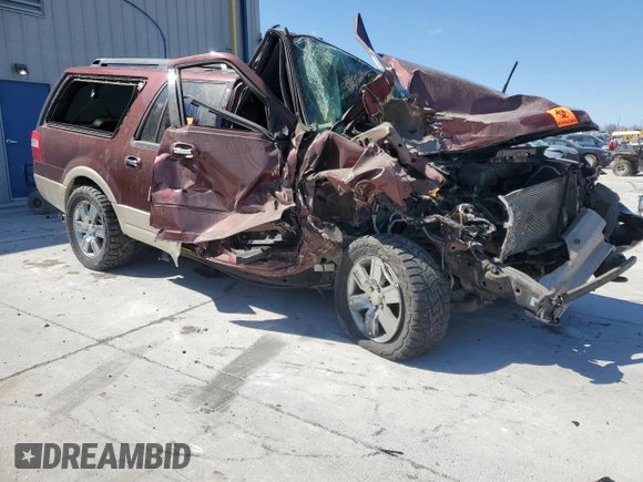 2010 Ford Expedition EL Eddie Bauer with VIN 1FMJK1J54AEA48292, listed as a Copart auction lot 49781405 with 0 mi miles and Salvage Title. Bid and sale history available at carsss.com. Image 4.