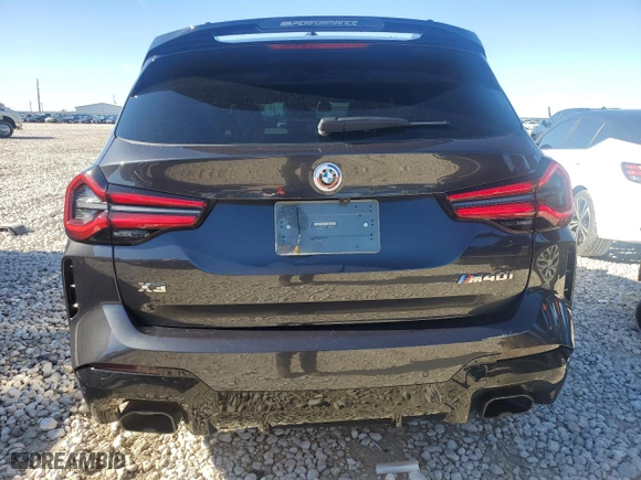 2022 BMW X3 M40i with VIN 5UX83DP03N9K92476, listed as a Copart auction lot 87758095 with 46,533 mi miles and Salvage Title. Bid and sale history available at carsss.com. Image 6.