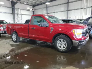 2021 Ford F-150 XL with VIN 1FTMF1EP1MKD58908, listed as a Copart auction lot 51417405 with 60,962 mi miles and Salvage title. Bid and sale history available at DreamBid. Image 4.