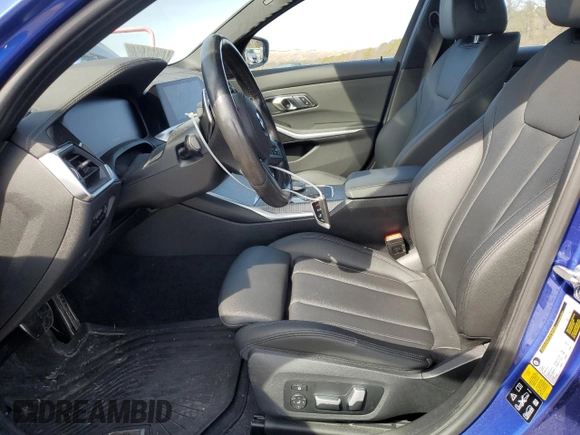 2020 BMW 3 Series M340i xDrive with VIN WBA5U9C00LFH68766, listed as a Copart auction lot 49077125 with 56,730 mi miles and Salvage Title. Bid and sale history available at DreamBid. Image 7.