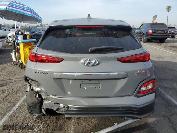 2020 Hyundai Kona Electric Ultimate with VIN KM8K53AGXLU061307, listed as a Copart auction lot 86169544 with 46,771 mi miles and Salvage Title. Bid and sale history available at carsss.com. Image 6.