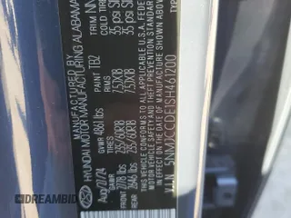 2025 Hyundai Tucson SEL Convenience with VIN 5NMJCCDE1SH461200, listed as a Copart auction lot 77150384 with 914 mi miles and Salvage Title. Bid and sale history available at carsss.com. Image 13.